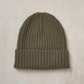 Ribbed Cashmere Knitted Hat In