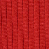 Long Ribbed Woollen Socks In Red