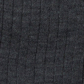 Ribbed Extrafine Merino Socks In Grey