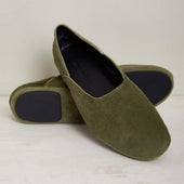 George Cortina For Anderson Sheppard Plain Pony Hair Slippers In