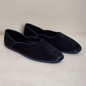 George Cortina For Anderson Sheppard Plain Pony Hair Slippers In