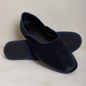 George Cortina For Anderson Sheppard Plain Pony Hair Slippers In