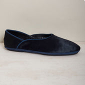 George Cortina For Anderson Sheppard Plain Pony Hair Slippers In