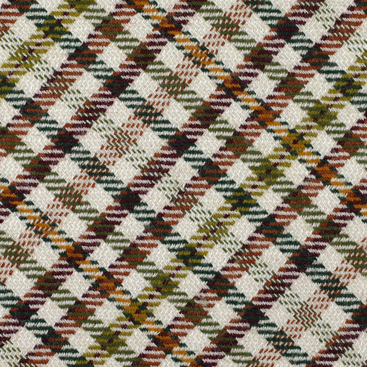 Checked Bespoke Wool Tie Multicolor