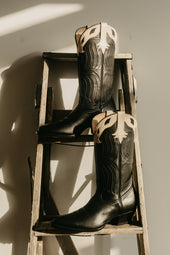 And Bone Calfskin Western Boots