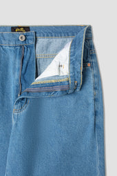 5 Pocket Straight (Mid Stonewash Denim)