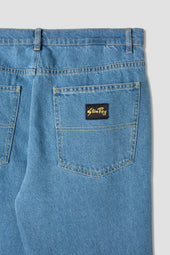 5 Pocket Straight (Mid Stonewash Denim)