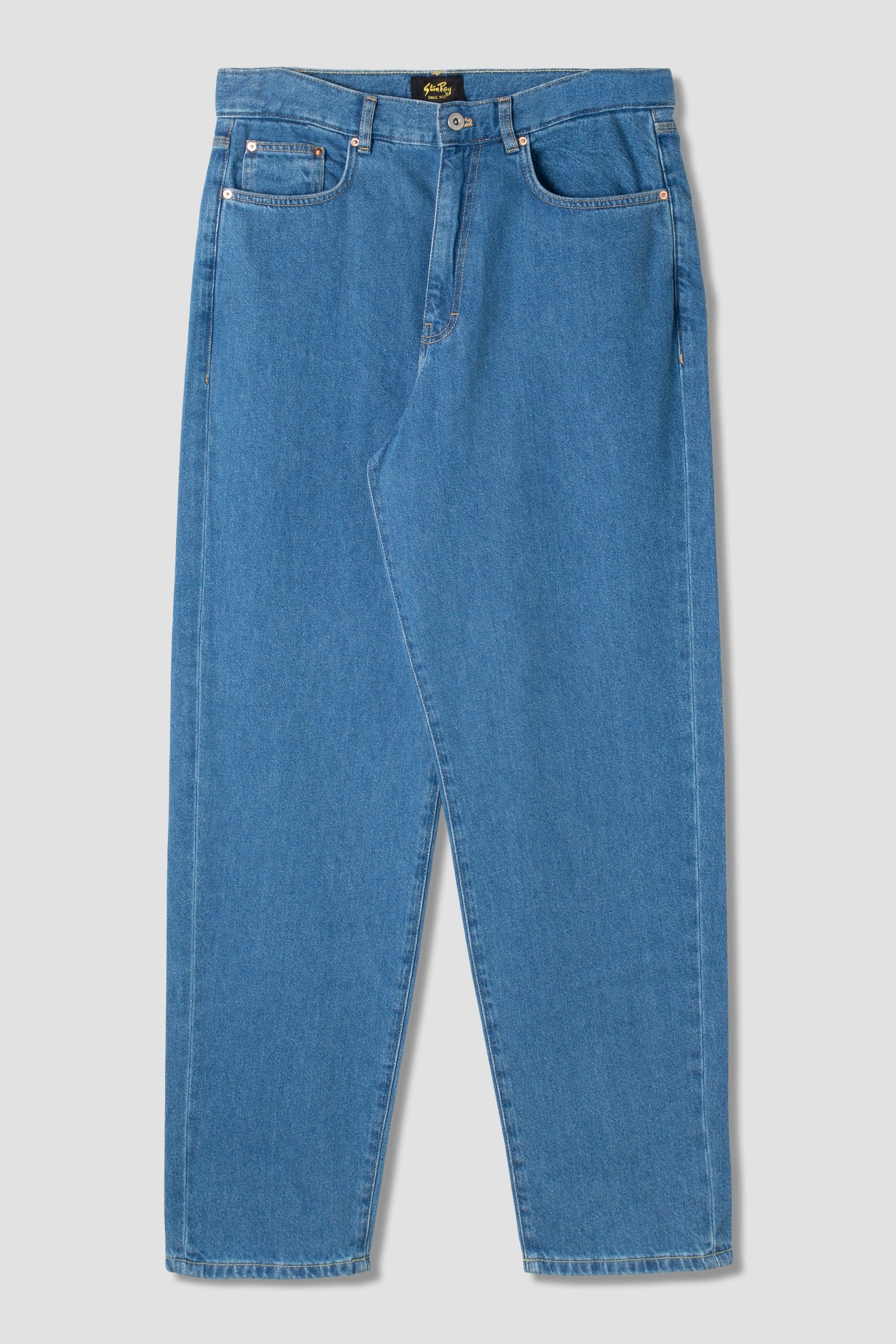 5 Pocket Taper Mid Stonewash