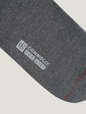 Dark Grey Cashmere And Silk Socks