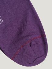 Purple Cashmere And Silk Socks