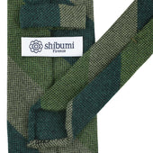 Striped Cashmere Tie Forest Grass