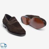 Unlined Penny Loafer Ii Bitter Choco Rufer Last Janus Calf Rtw