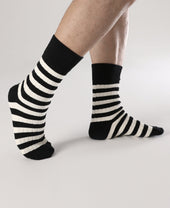 Retro Striped Cotton Socks