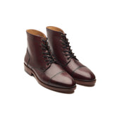 Henry Goodyear Welted Cap Toe Derby Boot Bordeaux