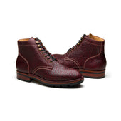 Rudiger X Service Boot Cherry Shrunken Bison