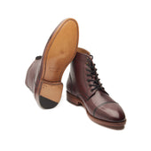 Henry Goodyear Welted Cap Toe Derby Boot Bordeaux
