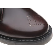 Wildsmith Model Monk mens rubber-soled monk shoes in burgundy rub off