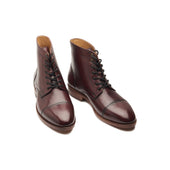 Henry Goodyear Welted Cap Toe Derby Boot Bordeaux