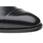 Herring Gusbourne mens two-tone Oxfords in black and white calf