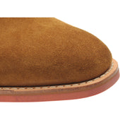 Herring Grays Rubber mens rubber-soled Chukka boots in ginger suede