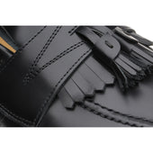 Wildsmith Model Tassel mens rubber-soled tasselled loafers in black polished