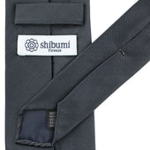 Plain Japanese Jacquard Silk Tie Hand Rolled
