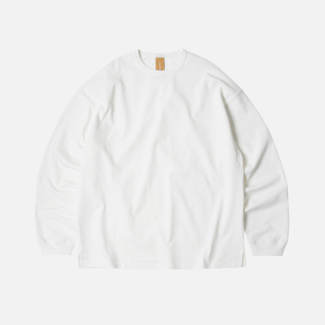 OG DOUBLE RIB L/S T-SHIRT - WHITE