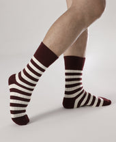 Retro Striped Cotton Socks