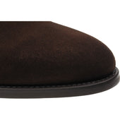 Herring Kingston II mens rubber-soled boots in brown oiled suede