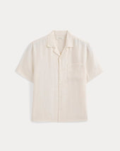 Linen Resort Shirt | Bone
