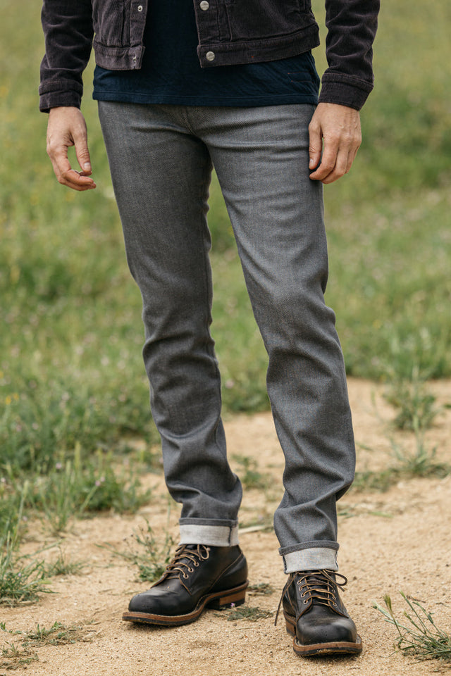 The Pen Slim - Gray Raw 10.5oz Selvedge - 40