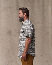 Twin Lakes Short Sleeve Sport Shirt - Beluga / Print