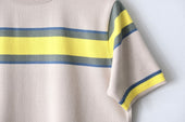 Fujito Border Knit T Shirt Border Beige Border Directors Web Shop Powered By Base