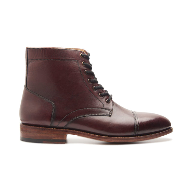 Henry, Goodyear Welted Cap toe Derby Boot - Bordeaux