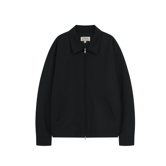 Wool Gabardine Club Jacket (Black)