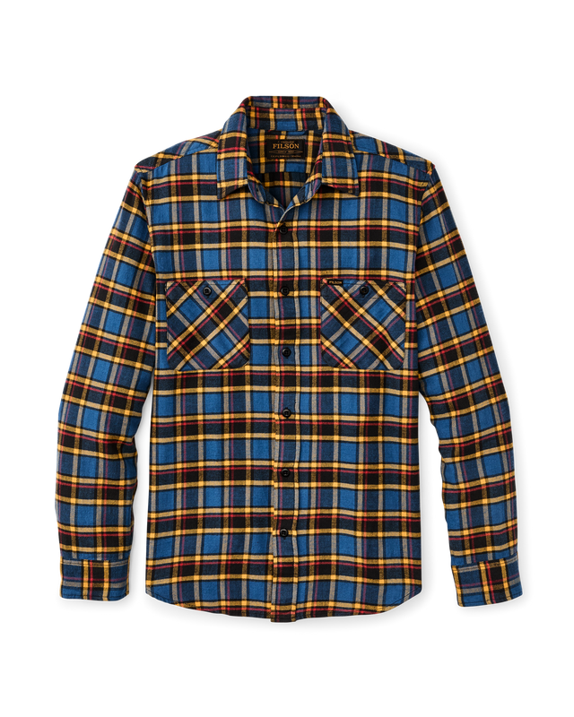 The Rangeland Flannel Shirt - Blue / Yellow / Multi Plaid