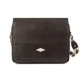 Entregar Messenger Bag Leather With Cream Stitching