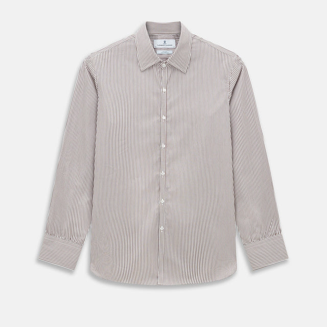 Burgundy Halo Stripe Westminster Shirt