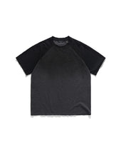 WANDARER RAGLAN HALF T-SHIRTS / BLACK & GREY