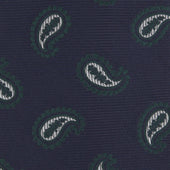 And Forest Green Floating Paisley Silk Tie