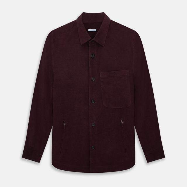 Burgundy Corduroy Hampstead Overshirt