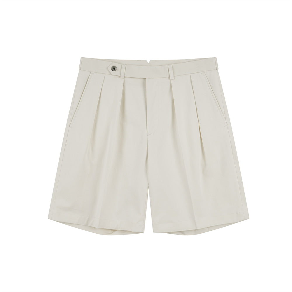 Essential Cotton 2 Pleated Chino Shorts