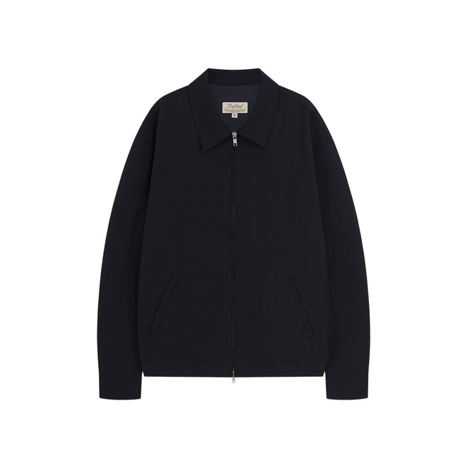 Wool Gabardine Club Jacket (Dark Navy)