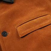 Suede French Car Coat