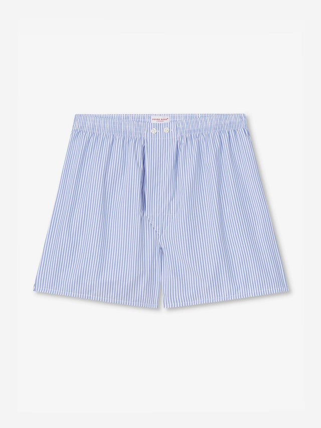 Men's Classic Fit Boxers James Cotton Blue