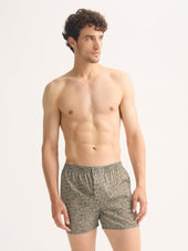 Men S Classic Fit Boxers Cotton Batiste Camo Green Rose Print