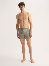 Men S Classic Fit Boxers Cotton Batiste Camo Green Rose Print