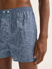 Men S Classic Fit Boxers Cotton Batiste Night Sky Print