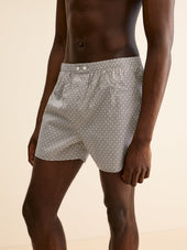 Men S Classic Fit Boxers London Geo Cross Cotton Batiste
