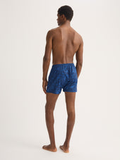 Men S Classic Fit Boxers Cotton Jacquard Blue Camo Rose Weave